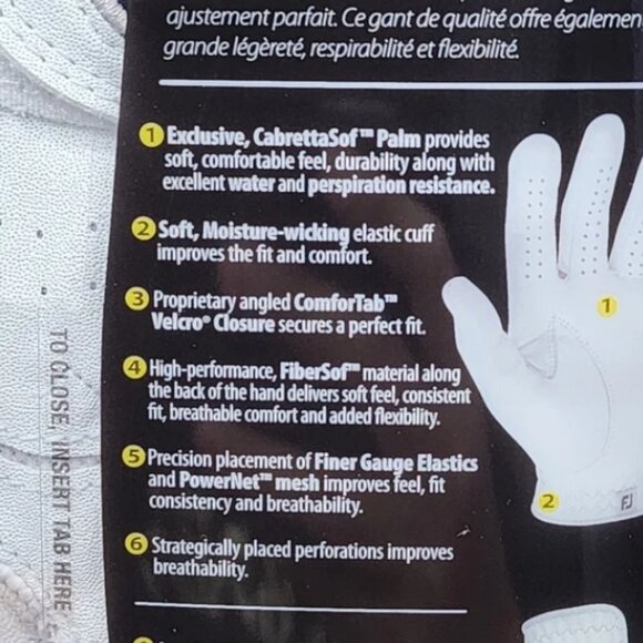 Foot Joy Men's Contour FLX Cadet Left Golf Gloves - XL - Picture 5 of 7